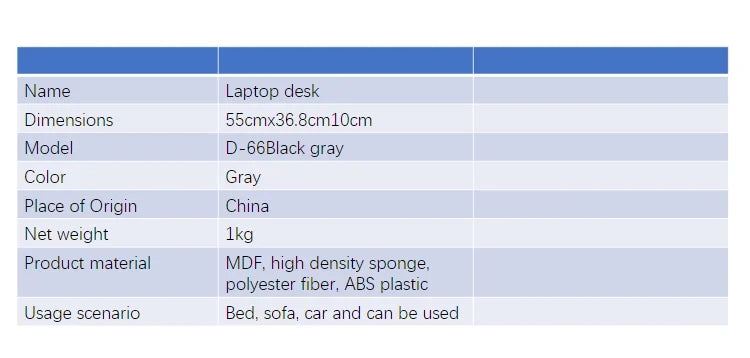 Bamboo Laptop Bed Desk — Ledge