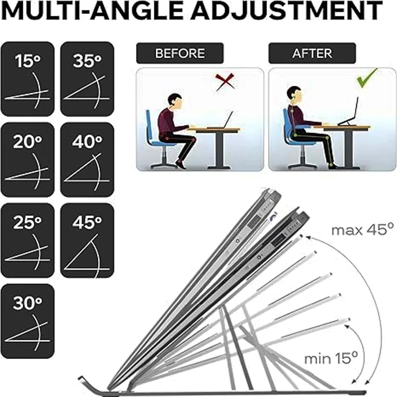 Foldable Laptop Stand — Rise