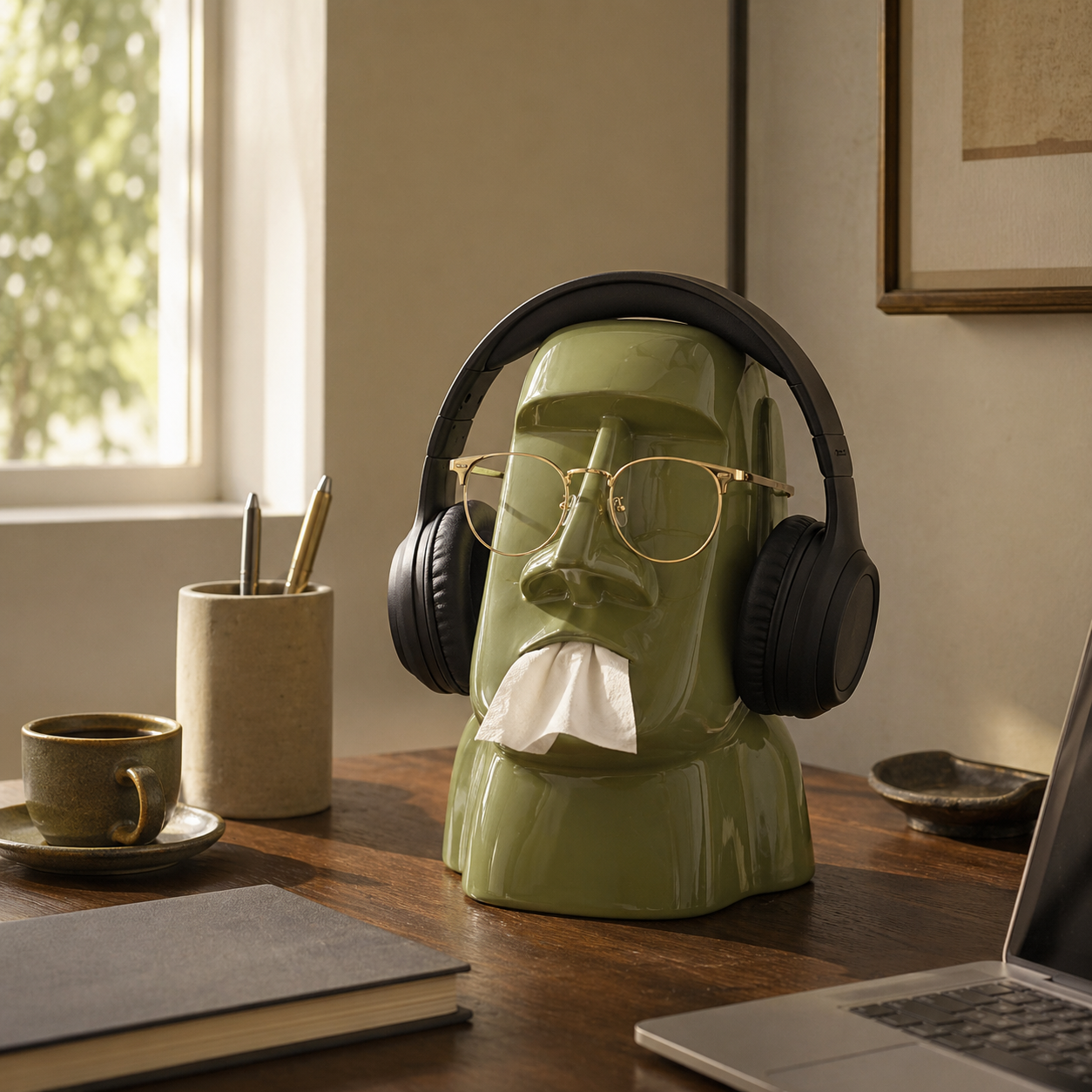 Moai Desk Organiser