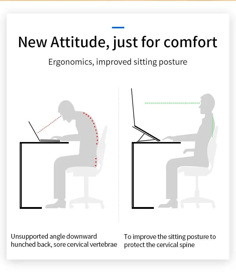 Foldable Laptop Stand — Rise